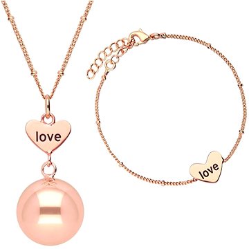 

Bola Rolnička s náramkem Heart and Love in rose gold