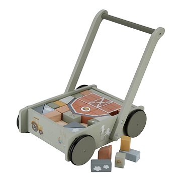 

Little Dutch Vozíček s kostkami Farma