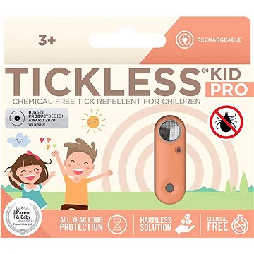 

TickLess Kid Pro Ultrazvukový odpuzovač klíšťat oranžový