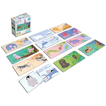 

KukiKuk Véééliké puzzle duo Kde bydlí zvířátka