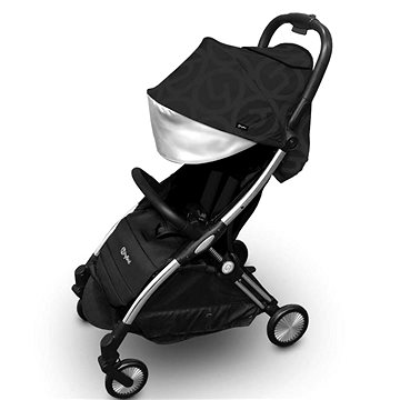 

BabyStyle Hybrid Ezyfold Chrom Silver rám a bouda Jet Black