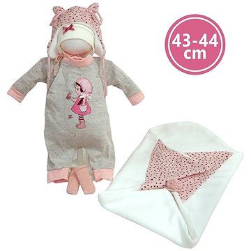 

Llorens M844-60 obleček pro panenku miminko New Born velikosti 43-44 cm