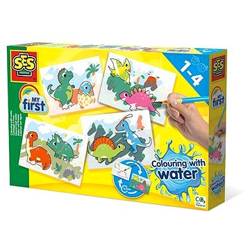 

SES Moje první malování štětcem a vodou - dinosauři