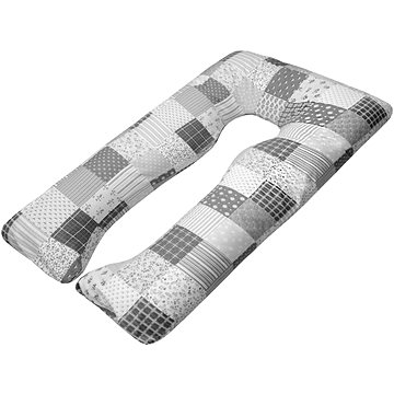 

SCAMP Těhotenský polštář/přesýpací hodiny 75 × 135 cm Patchwork šedá