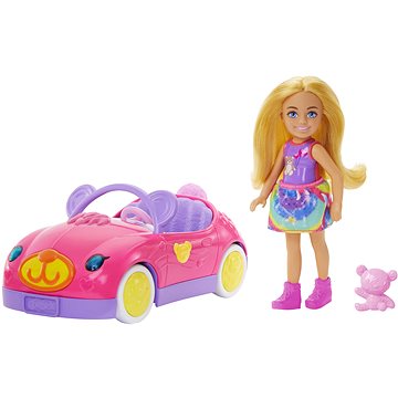 

Barbie Panenka Chelsea s blond vlasy, medvídkové autíčko a medvídek