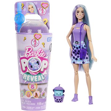 

Barbie Pop Reveal Barbie bubble tea - Mléčný čaj s doplňky a 8 překvapení, voňavé