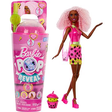 

Barbie Pop Reveal Barbie bubble tea - Ovocné potěšení s doplňky a 8 překvapení, voňavé