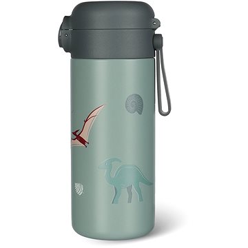 

Zopa Termoska na tekutiny s brčkem a silikonovým držákem Dino 350 ml