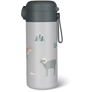

Zopa Termoska na tekutiny s brčkem a silikonovým držákem Mountains 350 ml