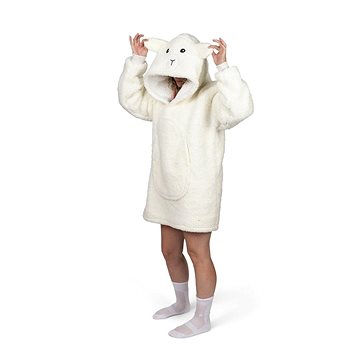 

Cozy Noxxiez Ovečka - hřejivá televizní mikinová deka s kapucí pro teenagery a dospělé