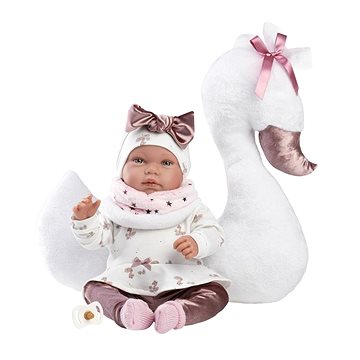 

Llorens 84456 New Born - realistická panenka se zvuky a měkkým látkovým tělem - 44 cm
