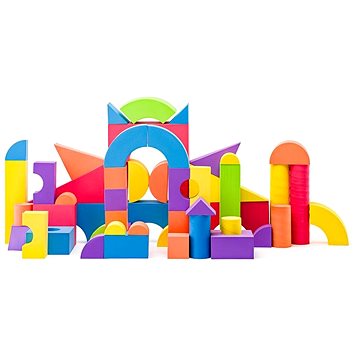

Plastica Pěnové kostky velké v PVC tašce 52 ks