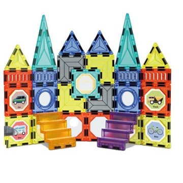 

Bavytoy Magnetická stavebnice Nákladní auta 71 ks