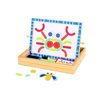 

Mamido Dřevěná magnetická tabule s puzzle