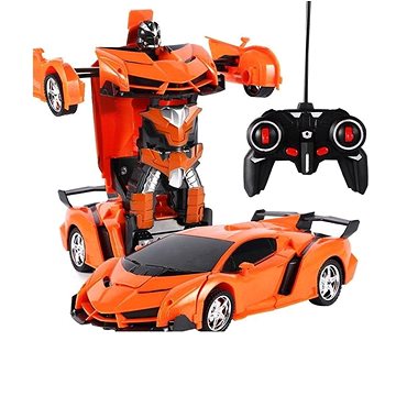 

Mamido Auto Robot Transformers 2v1 na dálkové ovládání RC, oranžové
