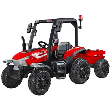 

Mamido Dětský elektrický traktor s přívěsem 24V Blast 2× 200 W, červený