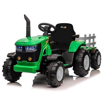 

Mamido Dětský elektrický traktor s vlečkou 12V 7Ah, zelený