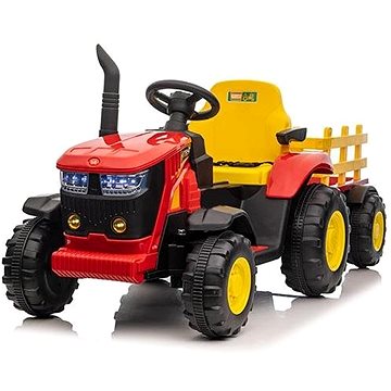 

Mamido Dětský elektrický traktor s vlečkou 12V 7Ah, červený