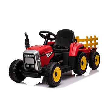 

Mamido Elektrický traktor s vlečkou T2, červený