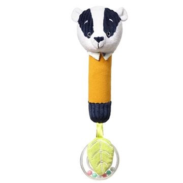

BabyOno Edukační hračka s chrastítkem a pískátkem Badger Edmund