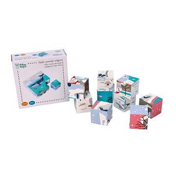 

Adam Toys Dřevěné naučné kostky Antarktida - 9 ks