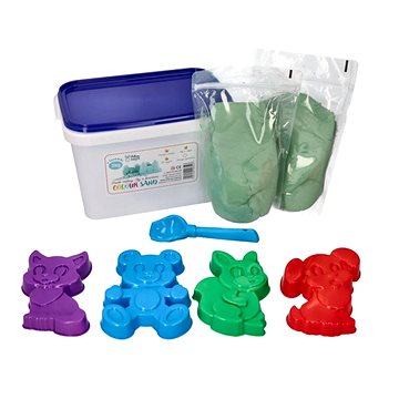 

Adam Toys Kinetický písek - mátový - 2kg + formičky zvířátka zdarma