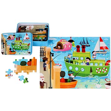 

Merco Puzzle Parník 100 dílků, multipack 2 balení