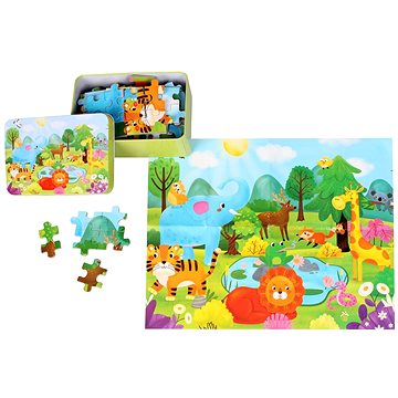 

Merco Puzzle Svět Zvířat 100 dílků, multipack 2 balení