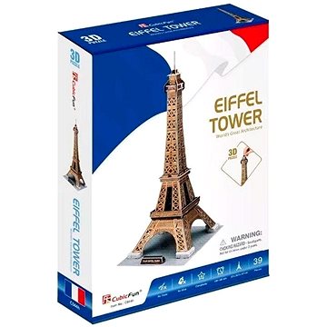

Cubicfun 3D puzzle Eiffelova věž zlatá 39 dílků