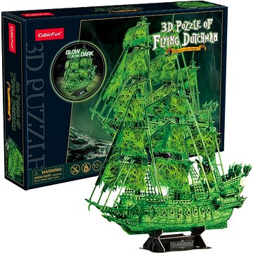 

Cubicfun 3D puzzle Plachetnice Bludný Holanďan (svítící ve tmě) 360 dílků