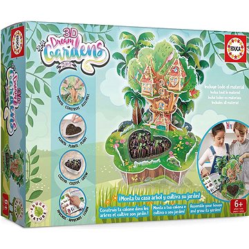 

EDUCA Kreativní sada 3D Dream Gardens: Dům na stromě 2v1