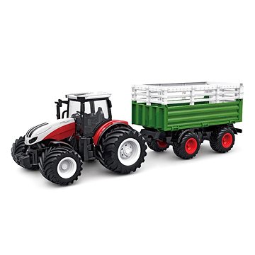 

Amewi traktor s vozem pro zvířata, světla, zvuk 1:24