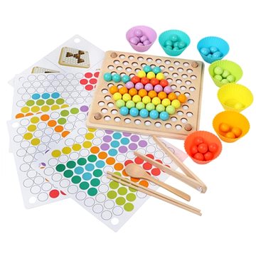 

Montessori vzdělávací kuličková mozaika 77 ks