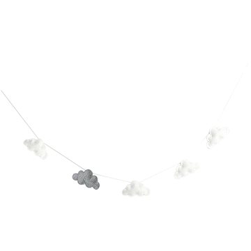 

Dream Creations Dětská girlanda mraky, šedá