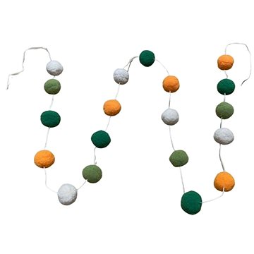 

Dream Creations Dětská girlanda s 20 bambulemi, zelená a oranžová