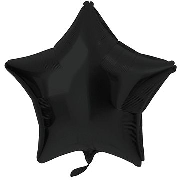 

Folat balón foliový hvězda matná černá, 48 cm