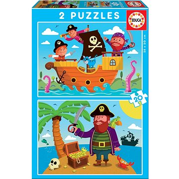 

EDUCA Puzzle Piráti 2 × 20 dílků
