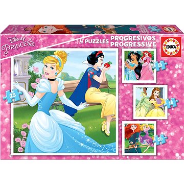

EDUCA Puzzle Disney princezny 4v1 (12,16,20,25 dílků)