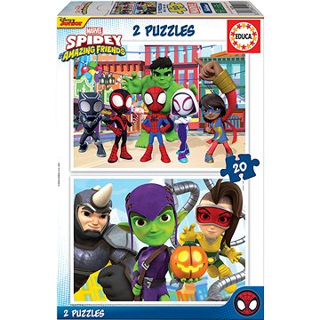 

EDUCA Puzzle Spidey a jeho úžasní přátelé 2 × 20 dílků