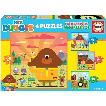 

EDUCA Puzzle Hey Duggee 4v1 (12,16,20,25 dílků)