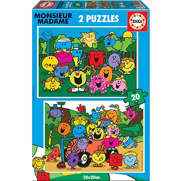 

EDUCA Puzzle Monsieur Madame 2 × 20 dílků