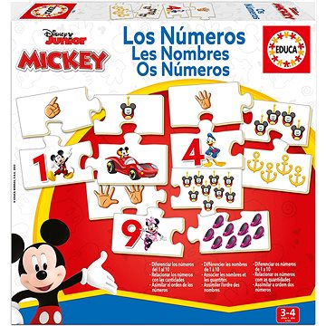 

EDUCA Puzzle Mickey a přátelé: Počítání 10 × 4 dílků