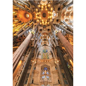 

EDUCA Puzzle Sagrada Familia - interiér, Barcelona (Španělsko) 1000 dílků