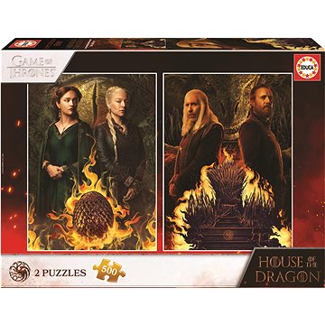 

EDUCA Puzzle Rod Draka 2 × 500 dílků