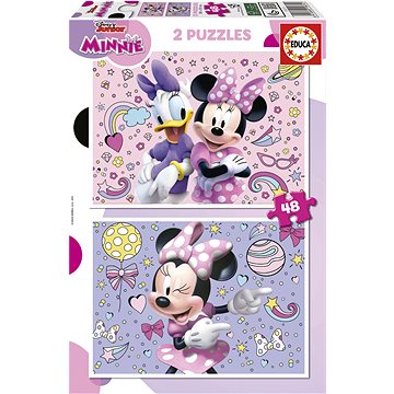 

EDUCA Puzzle Minnie 2 × 48 dílků