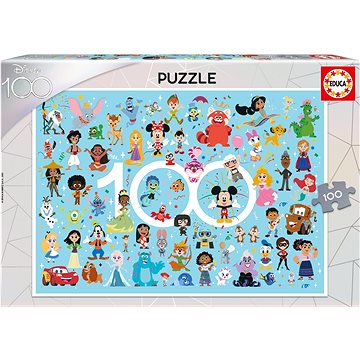 

EDUCA Puzzle Disney 100 let výročí - postavy 100 dílků