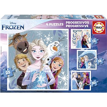 

EDUCA Puzzle Ledové království 4v1 (12,16,20,25 dílků)