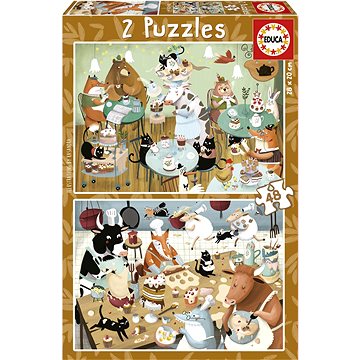 

EDUCA Puzzle Lesní příběhy 2 × 48 dílků