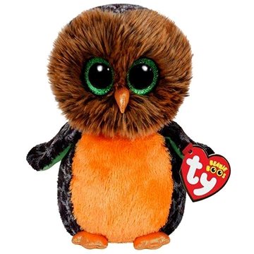

TY Sova oranžová očka 15 cm