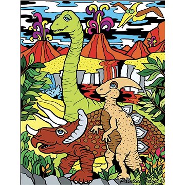 

Colorvelvet Sametový obrázek Dinosauři